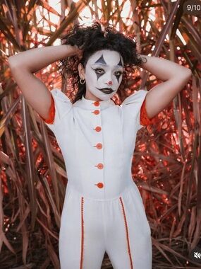 NWT Lively Ghosts clown jumpsuit size XS